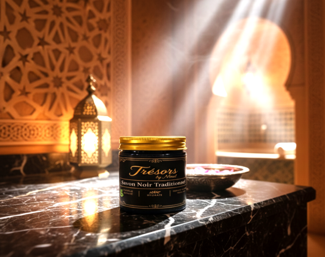 Traditional Black Soap Trio: Classic, Argan, Aker Fassi