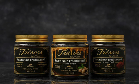 Trio Savon Noir Traditionnel : Classique, Argan, Aker Fassi