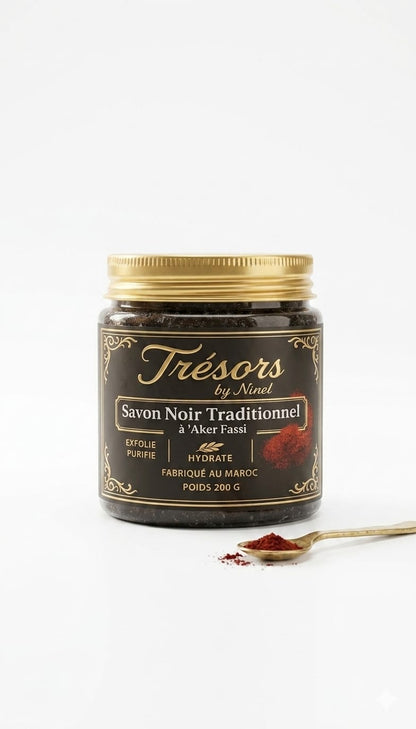 Traditional Black Soap with Aker Fassi