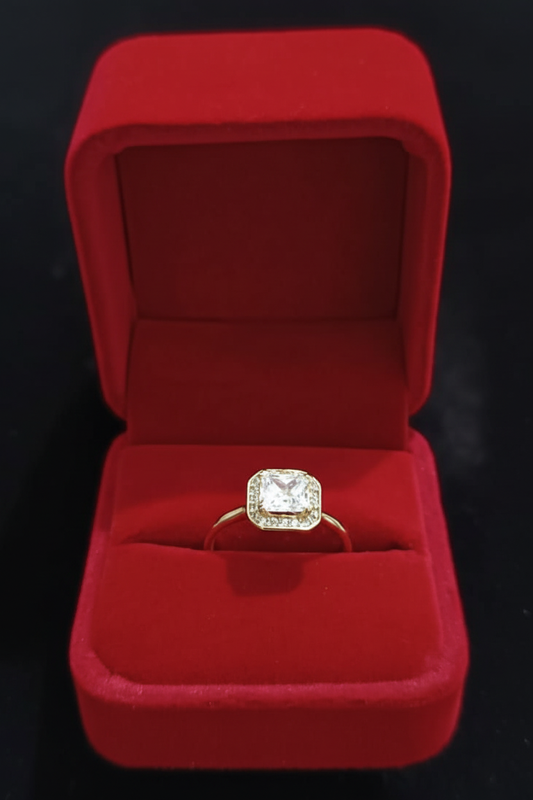 Bague Solitaire Halo